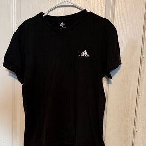 Adidas Men's Tee in Black with White Logo
